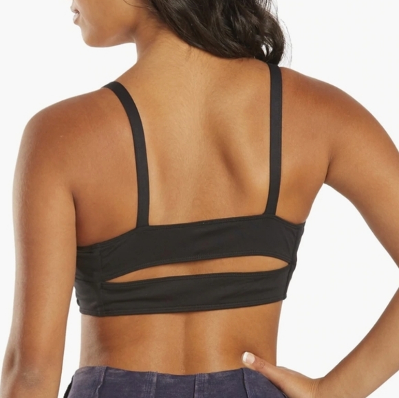 FP Movement Very Prairie Bandeau Style Back CutOut Black Bra - Picture 6 of 16
